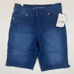 Women's Gloria Vanderbilt Avery Pull On Bermuda Jean Shorts - Bondi Blue - 6